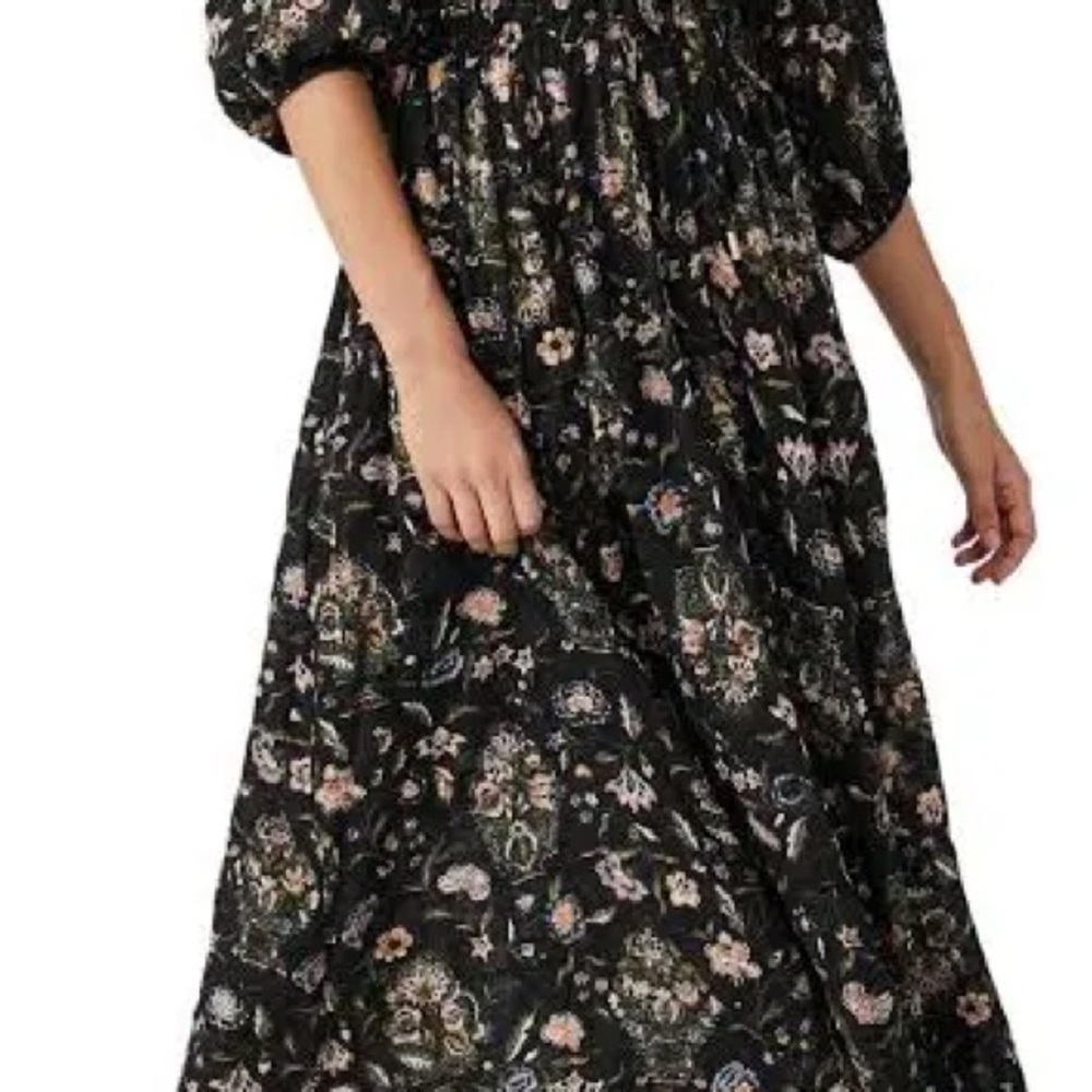 Free People Floral Oasis Midi Dress